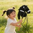 thumbnail image 5 of Multipurpose Plush Horse Head Costume Accessory on Hobby Horse Racing Toy Suitable for Family Fun, 5 of 8
