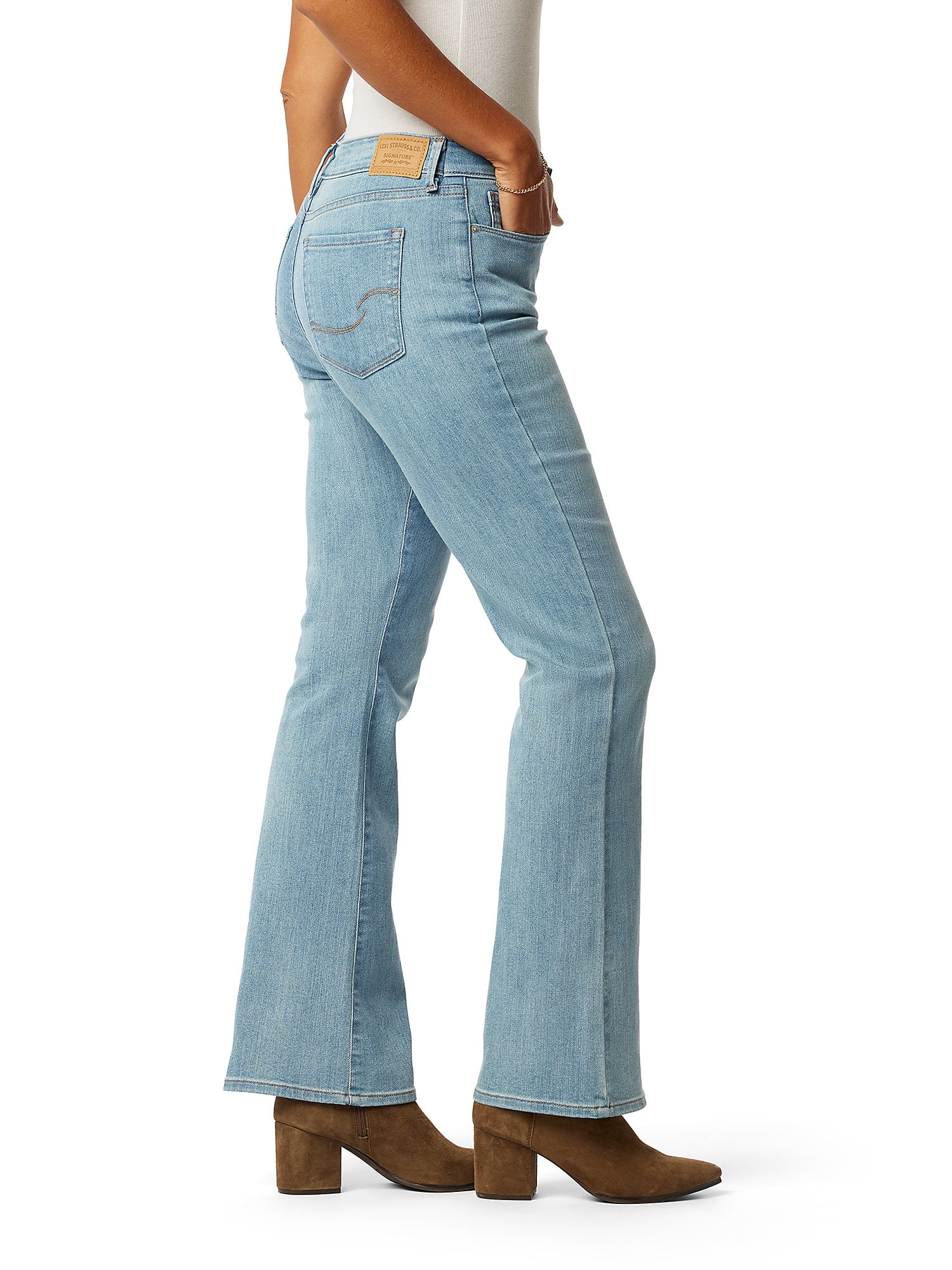 Levi Strauss Signature Women's and Women's Plus Mid Rise Bootcut Jeans