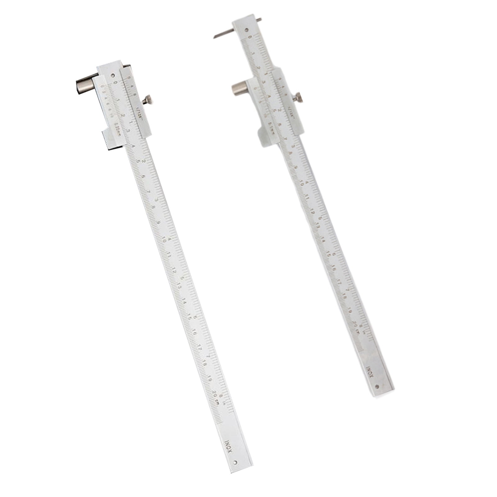 Metal Scribers Calipers, 200mm 8in Marking Gauges Calipers, Carbides Scribes Calipers for Scribing Iron, Steel,