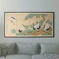 thumbnail image 2 of 6ft. Long Handpainted Ink and Watercolor Chinese Silk Screen - Homeward Bound, 2 of 2