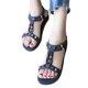 thumbnail image 3 of Sandalias de mujer Sandalias planas para mujer Sandalias con banda elástica Sandalias romanas informales Wmkox8yii shjk3865, 3 of 7