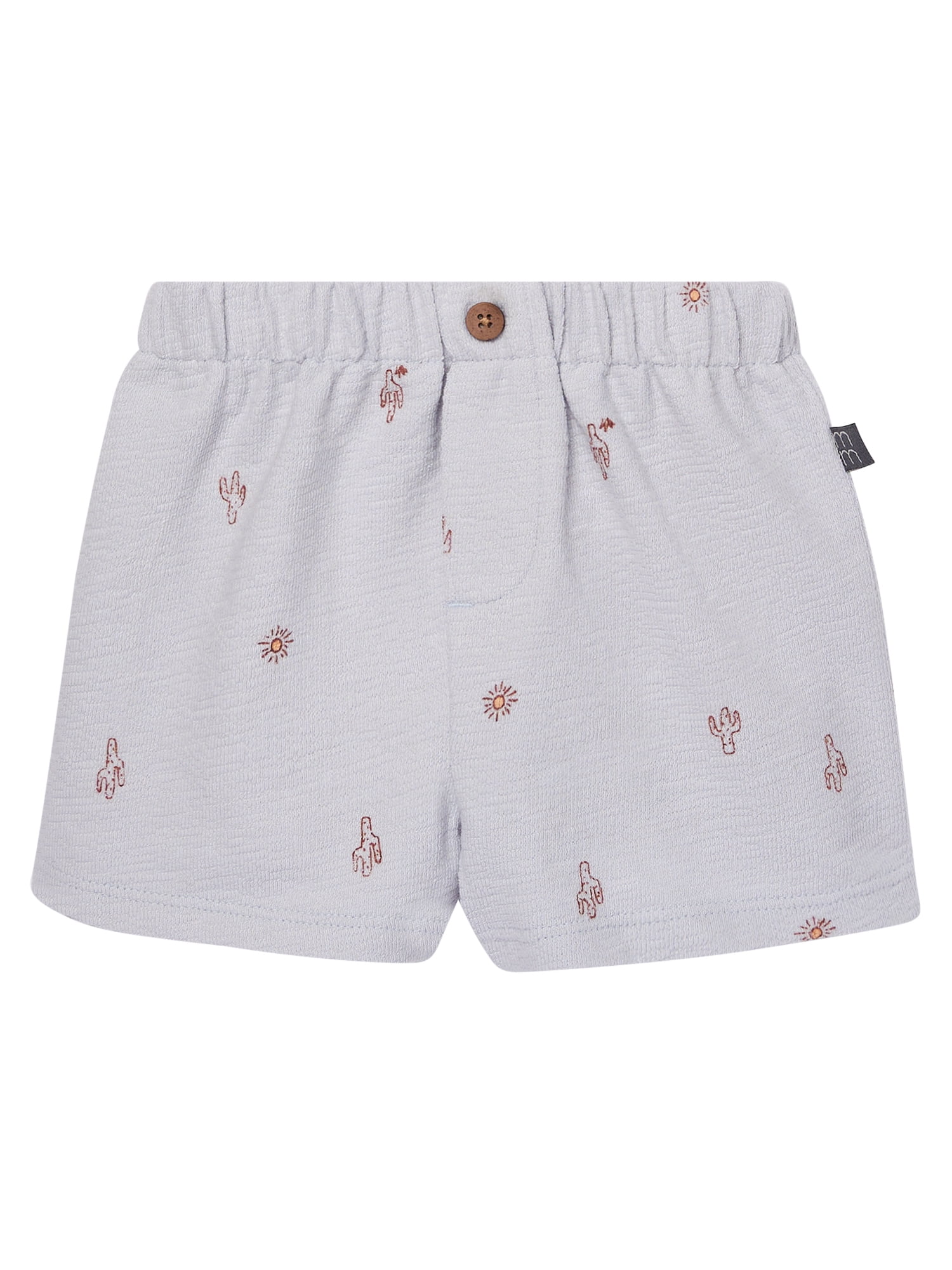 Modern Moments by Gerber Baby Boy Johnny Collar Shirt and Short Set, 2-Piece, Sizes 0/3 Months - 24 Months