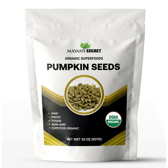 Mayan's Secret - Raw Pumpkin Seeds Organic, 2 Lbs| Fresh | Unsalted