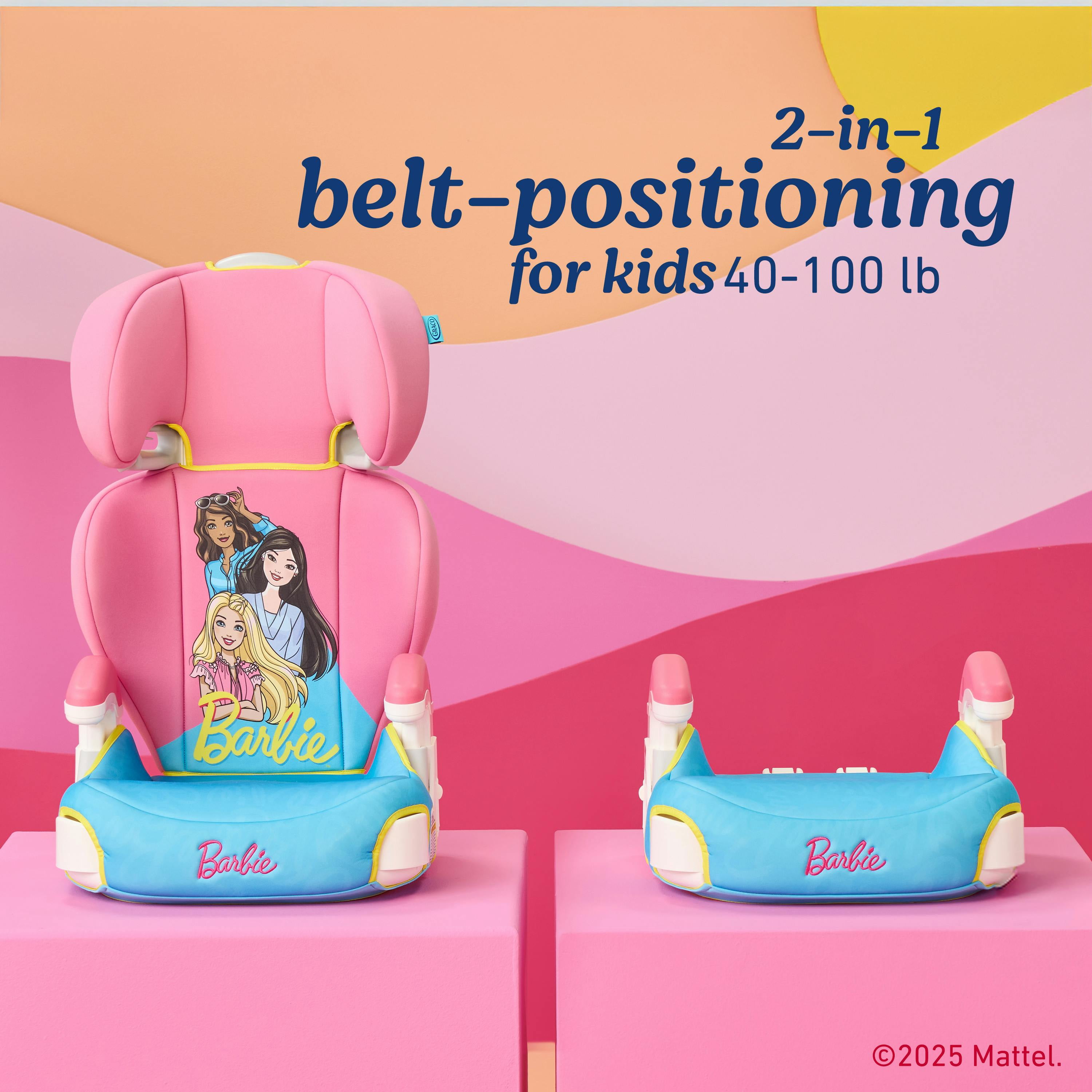 Graco Turbobooster 2.0 Highback Booster Seat, Barbie, 1 Count