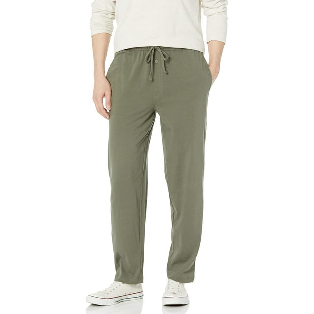 Pantalón para dormir de punto Fruit of the Loom para hombre, color verde oscuro