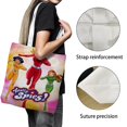 thumbnail image 3 of Totally Spies Bolso de tela con estampado de lienzo para mujer, bolsa de compras reutilizable y estética, con cremallera interior, regalo para mujer,40*45cm., 3 of 6