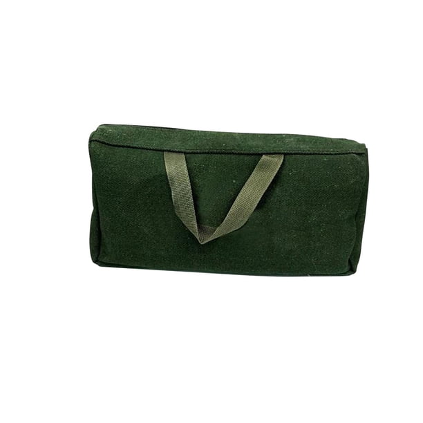 Bolsa de almacenamiento de herramientas Bolsa de lona gruesa multipropósito, con cremallera Caja de instrumentos portátil resistente y duradera para Cuadrado 35cmx16cmx8cm SM SunniMix bolsas de almacenamiento