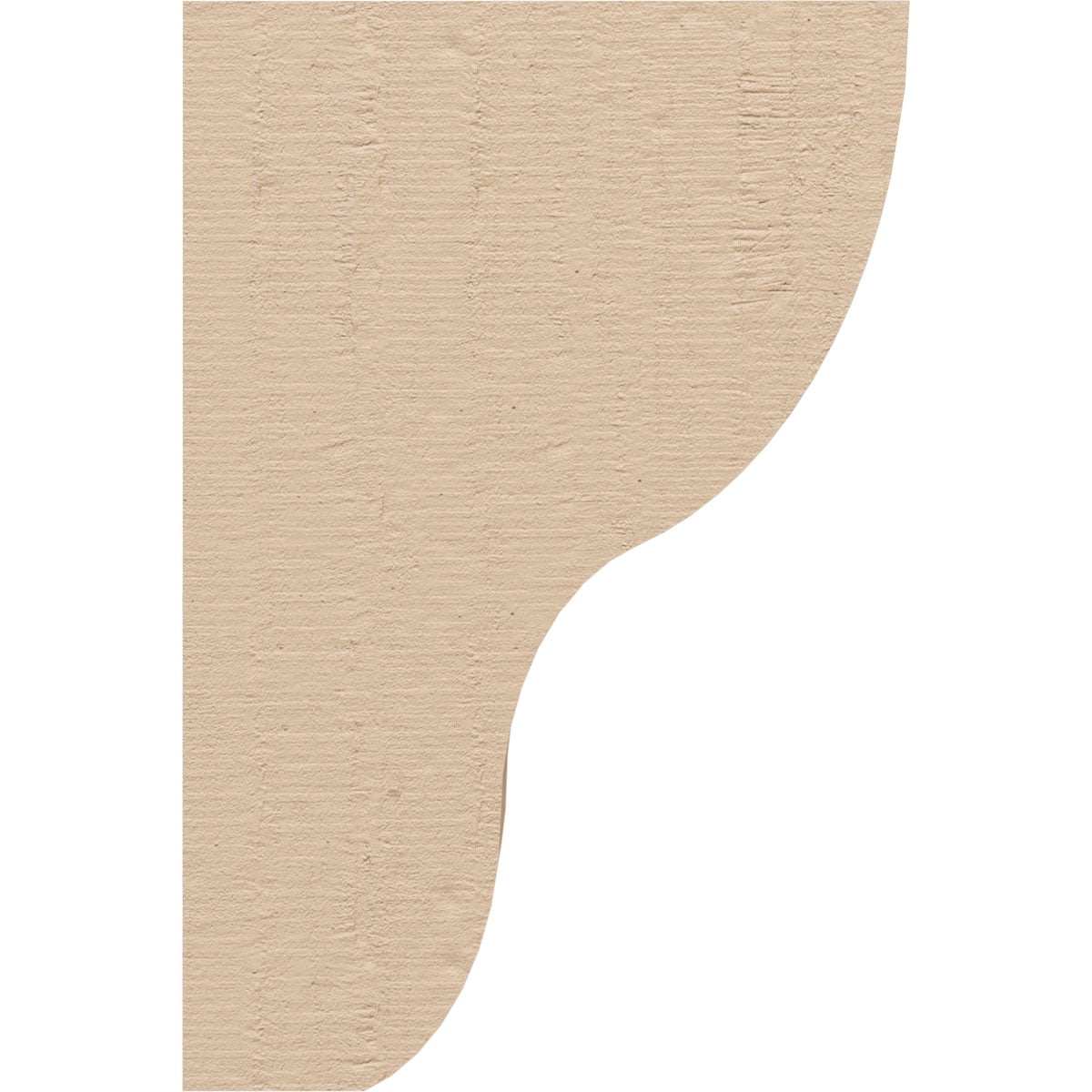 2"W x 4"D x 6"H Classic Greensboro Rough Cedar Woodgrain TimberThane Corbel, Primed Tan