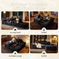 thumbnail image 5 of Vcatnet 114.6" Modular Sectional Sofa Couch, Modern Corduroy Cloud Sofa Couch, Oversized L Shaped Couch with Chaise for Living Room, No Assembly Required, Blue, 5 of 11