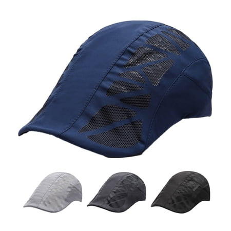 Joernso Casual Men Summer Autumn Mesh Breathable Anti Sun Beret Outdoor Fishing Hat Cap