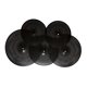 thumbnail image 5 of Paquete de 5 platillos de bajo volumen, platillos silenciosos para práctica, de aleación resistente, 14" Hi Hat 16" Negro, 5 of 9