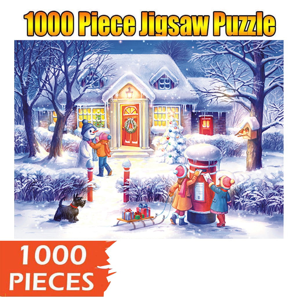 New Puzzle Christmas Landscape Jigsaw 1000 Piece Pieces Educational puzzle Gift 