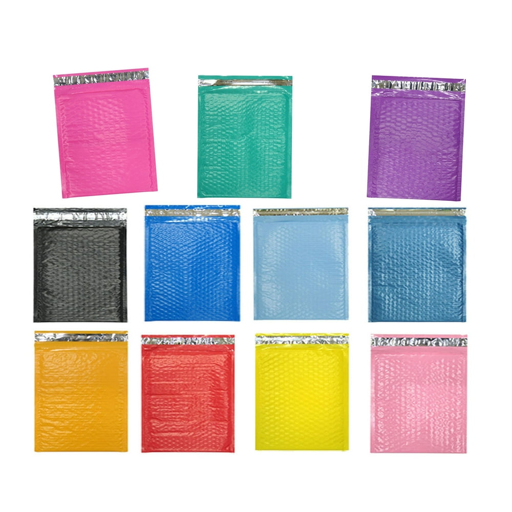 10 x 16" Colored Poly Bubble Mailers Self Sealing Padded Shipping