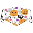 thumbnail image 3 of Juego de 5 máscaras faciales de escudo de Halloween, máscaras de escudo de Halloween reutilizables lavables, máscaras de disfraces de Halloween (adultos) combinación tres Sailing Electrónica, 3 of 4