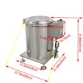 thumbnail image 2 of Commercial Fully Automatic Dehydrator for Vegetables Fruits and Meat Single Barrel Adjustable Speed, 2 of 19