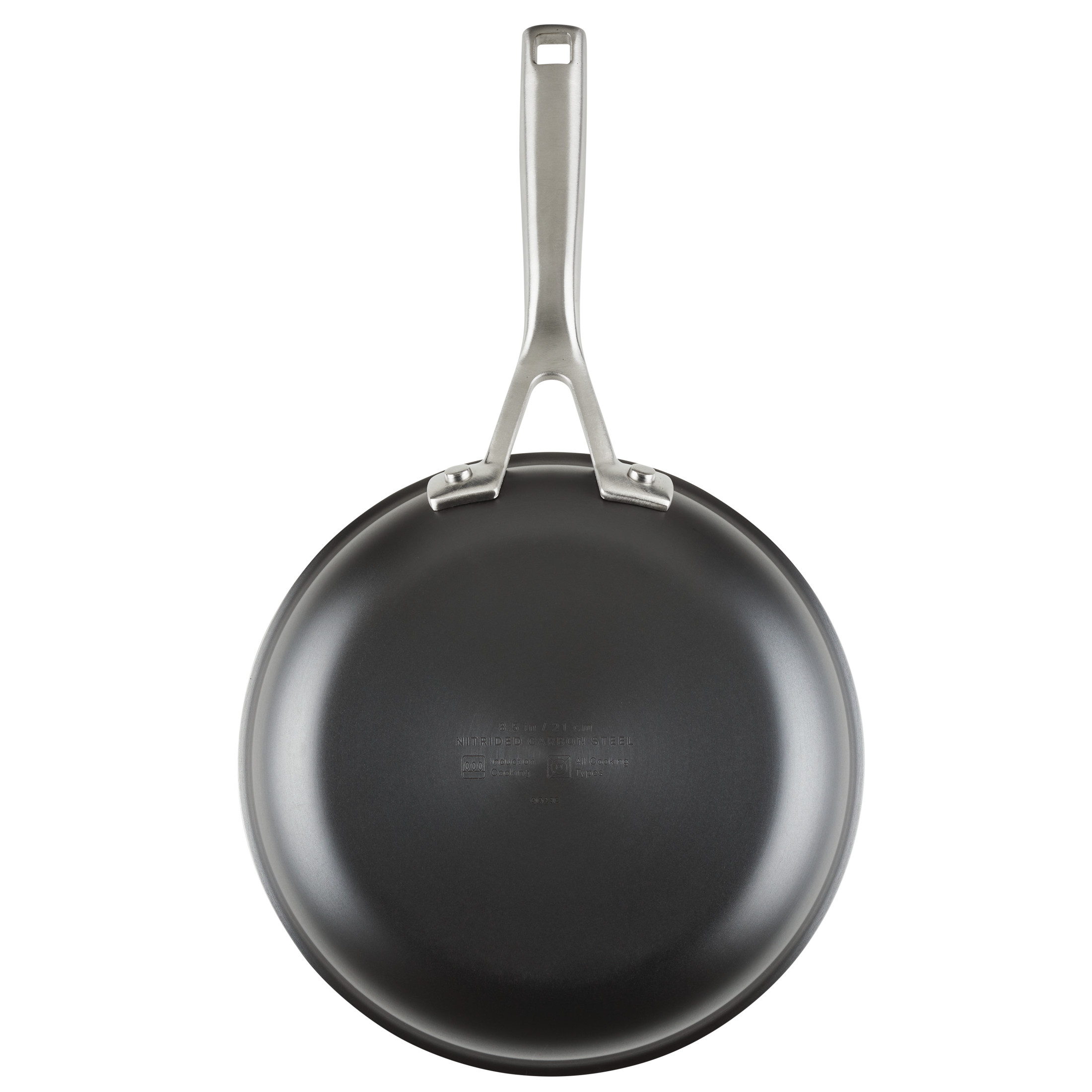 KitchenAid NITRO Carbon 8.5 Inch Steel Skillet, Induction Compatible, Metal Utensil, Broiler and Oven Safe to 750°F,
