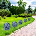 thumbnail image 4 of olkpmnmk Artificial Flowers for Outdoor Indoor Fake Plants, Artificial Flowers with Ground Garden Stake, UV Resistant Faux Greenery Shrubs, Fake Plants for Garden Yard Porch Patio, Blue, 4 of 5