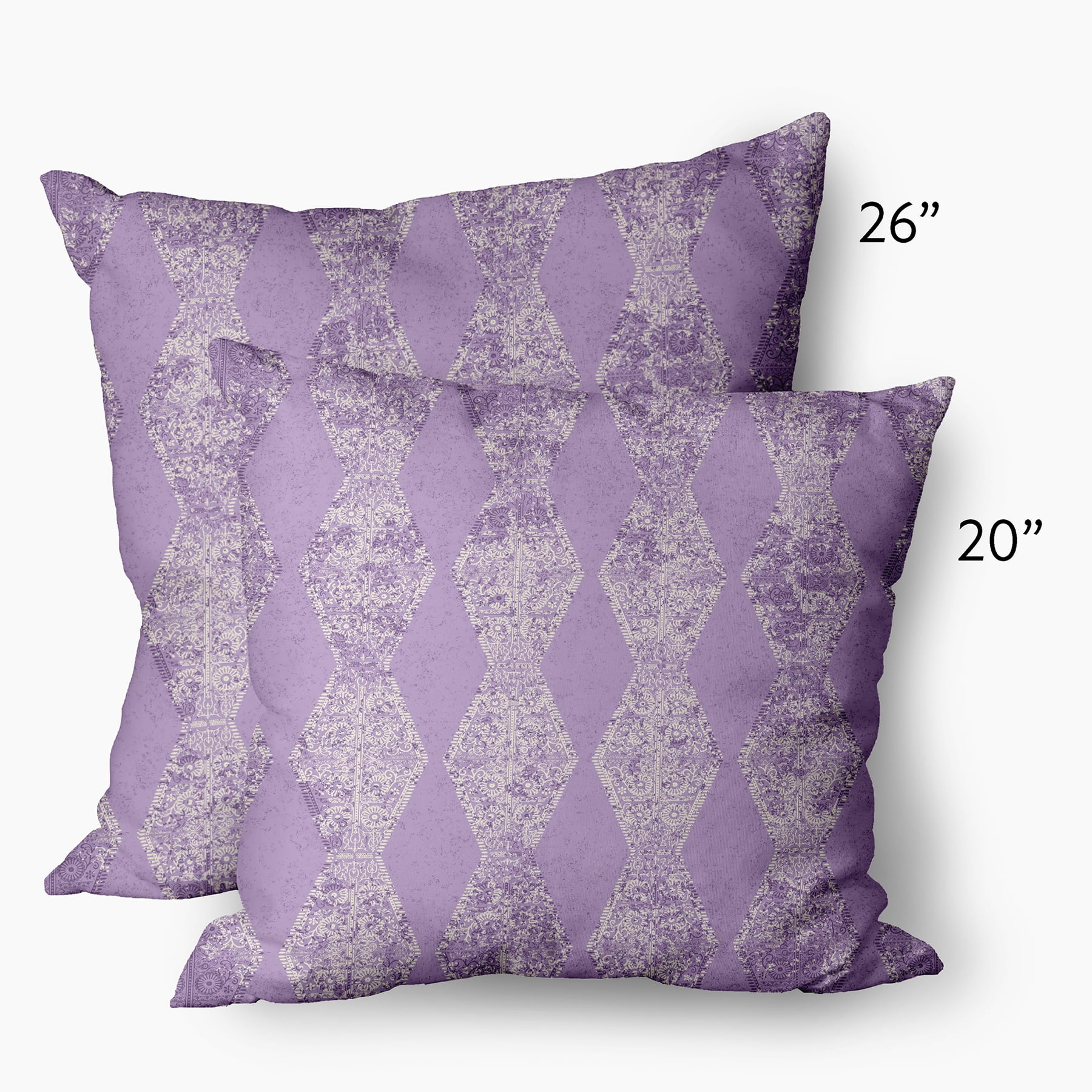 Simply Daisy 20" x 20" Purple Polyester Throw Pillow