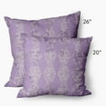 thumbnail image 4 of Simply Daisy 20" x 20" Purple Polyester Throw Pillow, 4 of 4