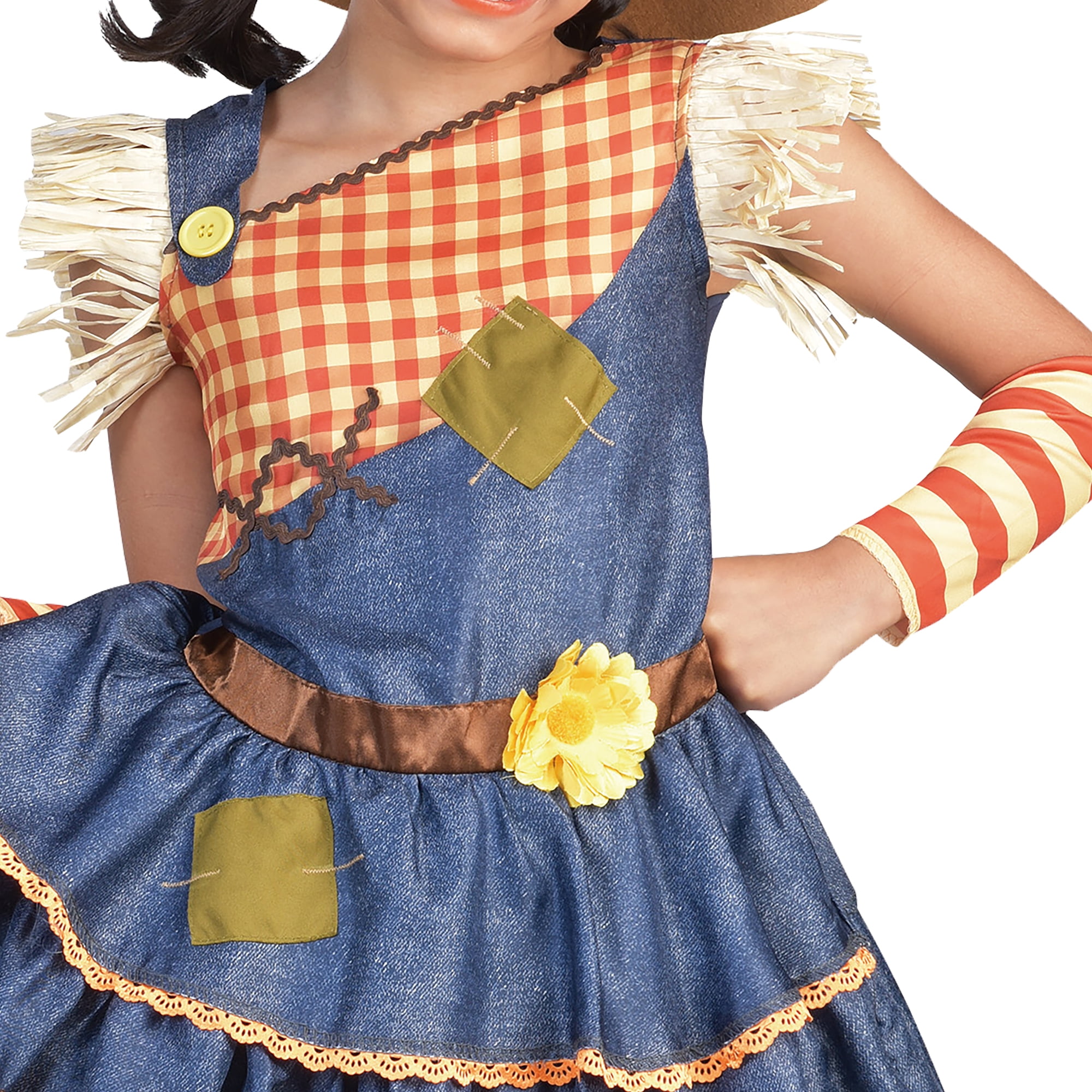 Scarecrow Sweetie Halloween Costume for Children, Girls' Size L (10/12), by Way to Celebrate