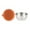 Orange, variant on Wovilon Stainless Steel Silicone Cover Dressing Cup Tomato Dressing Seasoning Container Silicone Cover