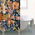 thumbnail image 4 of Pioneer Flower Floral Print Pattern Shower Curtain 36"x72" ,Bathroom Decorative Shower Curtains Set with 12 Hooks,Modern Waterproof Washable Shower Curtain, 4 of 6