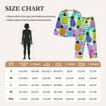 thumbnail image 6 of Junzan Graffiti Pineapples Print Womens Pajama Sets,Long Sleeve Button Down For Women Pjs 2 Piece, 6 of 9
