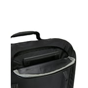 Travelers Club 30-inch Rolling Multi-Pocket Upright Duffel Bag - Black