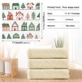thumbnail image 6 of Yayeee 6 Pack Kitchen Dish Cloths Set for Washing Soft Drying Absorbent Microfiber Towels, White Christmas House, 6 of 9