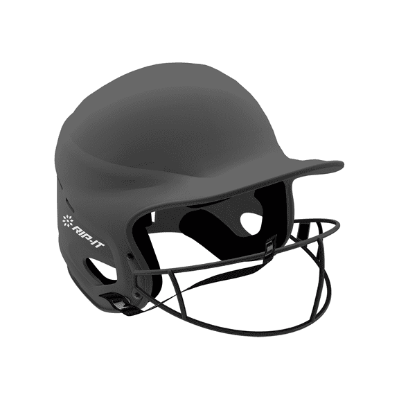 RIP-IT Vision Pro Matte Softball Helmet, Charcoal
