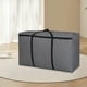 thumbnail image 5 of Bolsa de lona grande para mudanzas, con tela gruesa, organizador de gran capacidad para ropa, ropa de cama y artículos de viaje, resistente y con asas. Aestivo | Gris | AESTIVO, 5 of 7