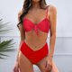 thumbnail image 2 of MKLEKYY Bikini Mujer Traje De Baño Women'S High Waisted Bikini Sets Two Piece Swimsuit Front Tie Knot Bathing Suit, 2 of 5