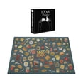 thumbnail image 3 of Ambesonne Food Jigsaw Puzzle Durable Cardboard, Fast Food Tiny Doodles Tasty, 1000 pcs, Multicolor, 3 of 5