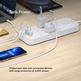 thumbnail image 4 of Belkin 12-Outlet Surge Protector Power Strip w/ 12 AC Outlets, 1 USB-C Port, & 2 USB-A Ports, 6ft Cable, Overload and Overvoltage Protection, and On/Off Power Switch - 4,000 Joules of Protection, 4 of 6