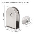 thumbnail image 2 of Vidrio Abrazadera, 2uds Ajustable 6-12mm Grosor 60x40mm Inoxidable Acero Vidrio Soporte Clip para Baño Balaustrada Escalera Pasamanos, 2 of 5