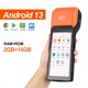 thumbnail image 3 of Terminal POS portátil Android 13/8.1 3G 4G con impresora térmica de 58 mm, escáner 1D 2D, lector NFC, RAM 3 GB, ROM 32 GB, dispositivo móvil, 3 of 5