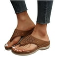 Txeol Summer Sandals for Women 2024 Wide Width Orthopedic Sandals Wedge