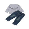 thumbnail image 2 of PENGXIANG Tenues pour Bébé Garçon, Sweat à Capuche, Jeans en Denim, Pantalons Longs, 2 of 6