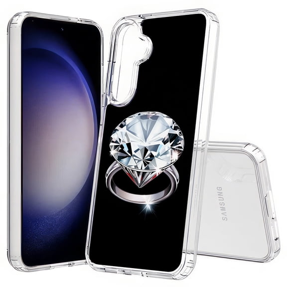 TalkingCase Slim Fit Phone Case Compatible for Samsung Galaxy S25(Not S25 Plus/Ultra), Diamond Ring 1 Print, Lightweight,Flexible, USA Print