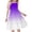 Purple H, variant on WRKEKC Girls Summer Dress Spaghetti Strap Gradient Color Block Tiered Ruffle Hem Bohemian Sundress for Girls 4-14 Years