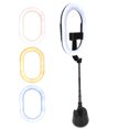 thumbnail image 4 of Luz de relleno de transmisión en vivo, escritorio, 360 grados, luz LED ajustable para fotografía Selfie, 4 of 8