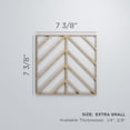 thumbnail image 3 of Ekena Millwork 7 3/8"W x 7 3/8"H x 3/8"T Extra Small Genoa Decorative Fretwork Wood Wall Panels, Birch, 3 of 3