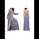 thumbnail image 2 of Vestido Elegante de Noche para Mujer, Sin Mangas, con Hombros Descubiertos, Ajustado, y Formal para Fiesta Púrpura XL, 2 of 5