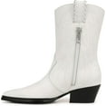 thumbnail image 3 of Franco Sarto Women's Bianca Mid Shaft Western Boot White Leather 9M, 3 of 5