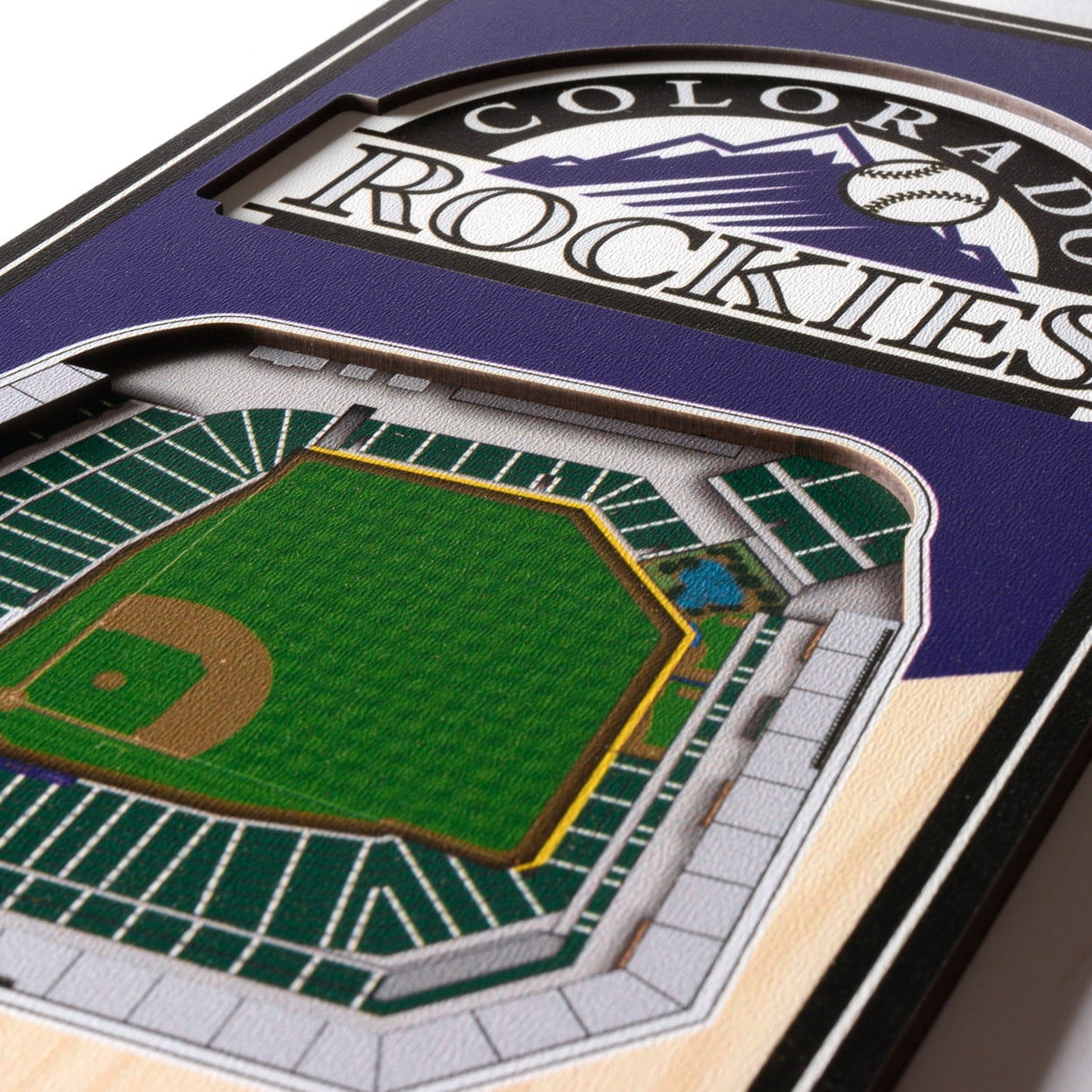 Colorado Rockies 6'' x 19'' 3D StadiumView Banner