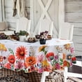 thumbnail image 3 of Floral Tablecloth, Colorful Flower Table Cloth, Spring Summer Table Covers, Waterproof Table Cover for Dining Table Kitchen Party Picnic Camping,Oval-60"x84", 3 of 6