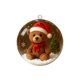 thumbnail image 3 of Bola de Adorno para Árbol de Navidad | Colgante Esférico de Cristal Transparente con Minianimales, Gorros y Bufandas de Papá Noel | Decoración Navideña de Plástico Multicolor | Regalo de Navidad | De, 3 of 6