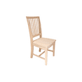 thumbnail image 2 of BingLTD - Chaise Mission Waylons 39 Pouces Non Finie - Ensemble de 2 (CH3901-RW-UNF), 2 of 7