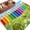 Green, variant on Cartoon Cute Area Rugs 8'x10', Washable Small Throw Rugs for Living Room Patio, Country Colorful Botanical Sky Blue Green Indoor Outdoor Rug Non-Slip Low Pile Carpet Runner Reversible Floor Mats