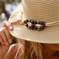 thumbnail image 4 of Yifymode Straw Sun Hat for Women Wide Brim Vintage Boater Summer Beach | Versatile for all season and occasions;Garden,daily,date,travel, 4 of 6